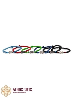 Handmade bracelets with an icon of Saint Nicholas the Wonderworker.