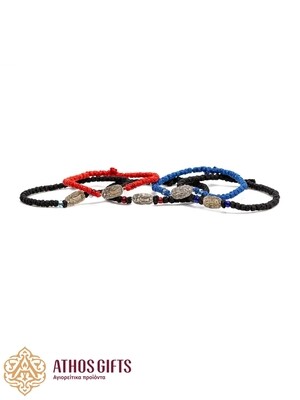 Handmade bracelets with Saint Panteleimon.