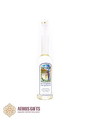 Greek national alcoholic beverage tsipouro, made by the monks of Mount Athos.