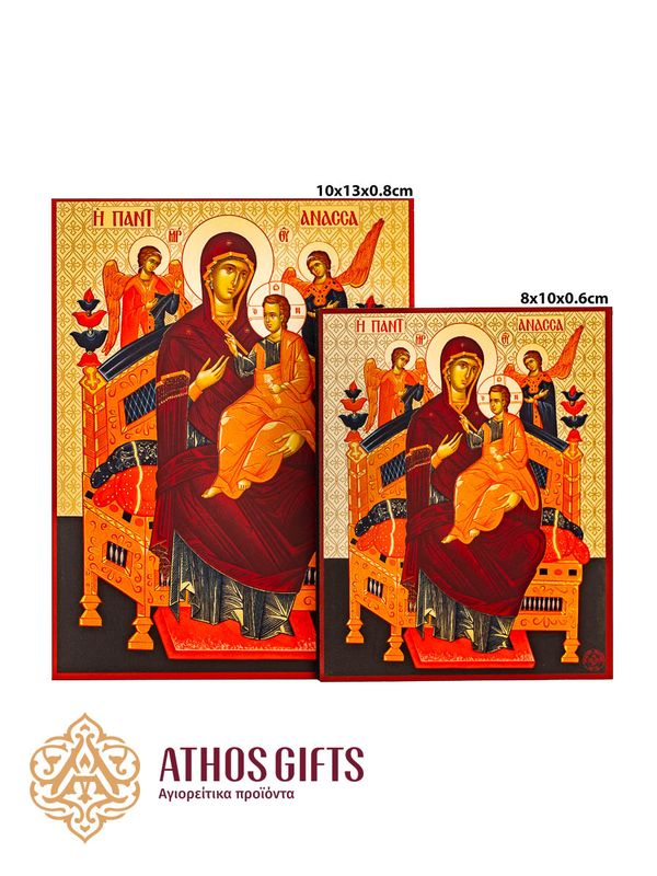 An exact copy of the miraculous icon of the Theotokos “Pantanassa”.