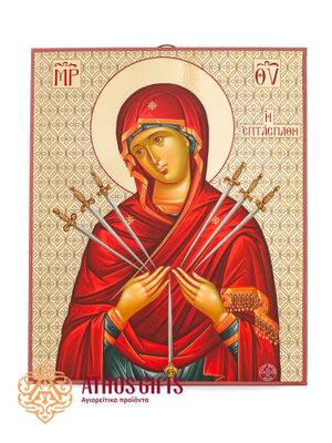 Icon of the Mother of God “Softening of Evil Hearts” (Seven Arrows).