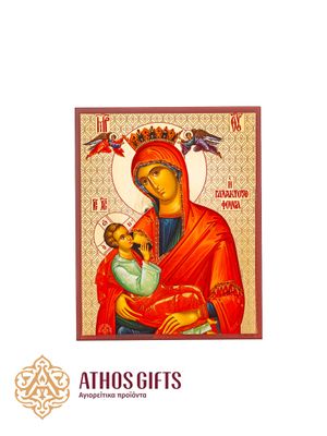 Icon of the Mother of God “Galaktotrophousa” from the Skete of Prophet Elijah.