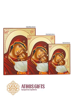 The icon of the Mother of God is produced using advanced printing and manufacturing technologies.