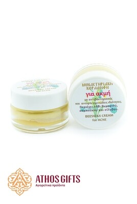 Monastery ointment with beeswax and herbal oils for acne