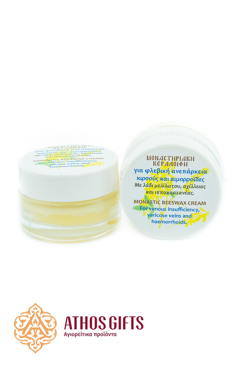 Ointment with beeswax for venous insufficiency.