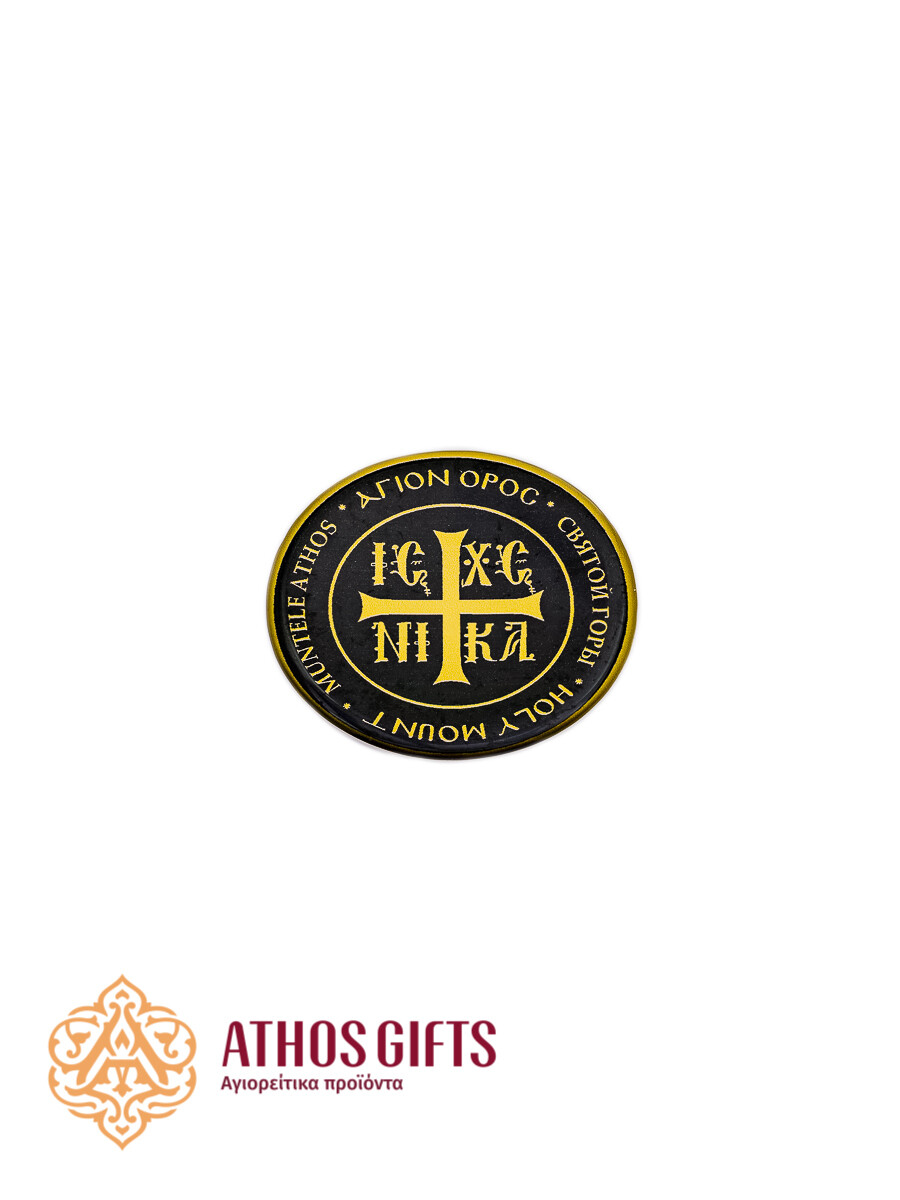 ΙΣ ΧΣ ΝΙΚΑ waterproof sticker, 3 cm.