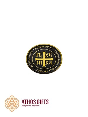 ΙΣ ΧΣ ΝΙΚΑ waterproof sticker, 3 cm.