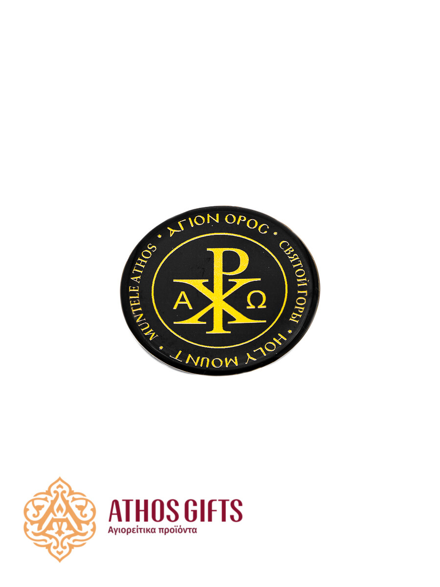 ΧΡ ΑΩ waterproof sticker, 3 cm.