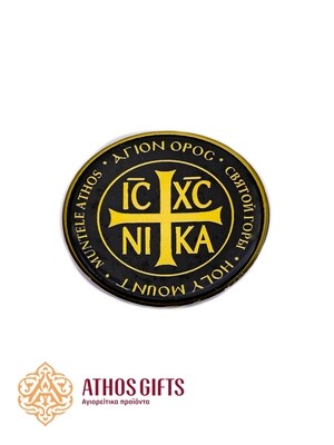 ΙΣ ΧΣ ΝΙΚΑ waterproof sticker, 5 cm.