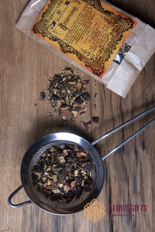 “Archangel” tea with apple, orange, and spices
