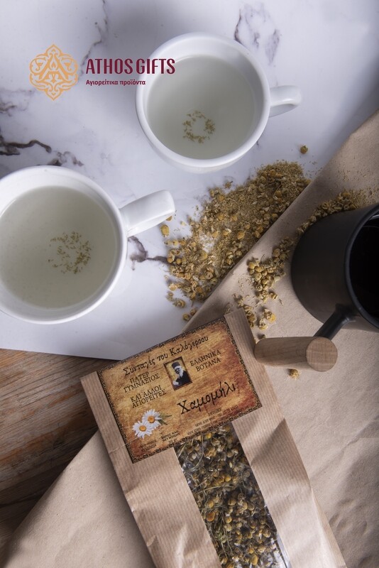 Herbal tea Chamomile, harvested and packed by the monks of Mount Athos