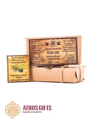 Natural soap with olive leaf extract based on olive oil with extracts of medicinal herbs.