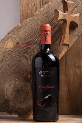 Organic wine of Milopotamos Epifaniou, Limnio variety.