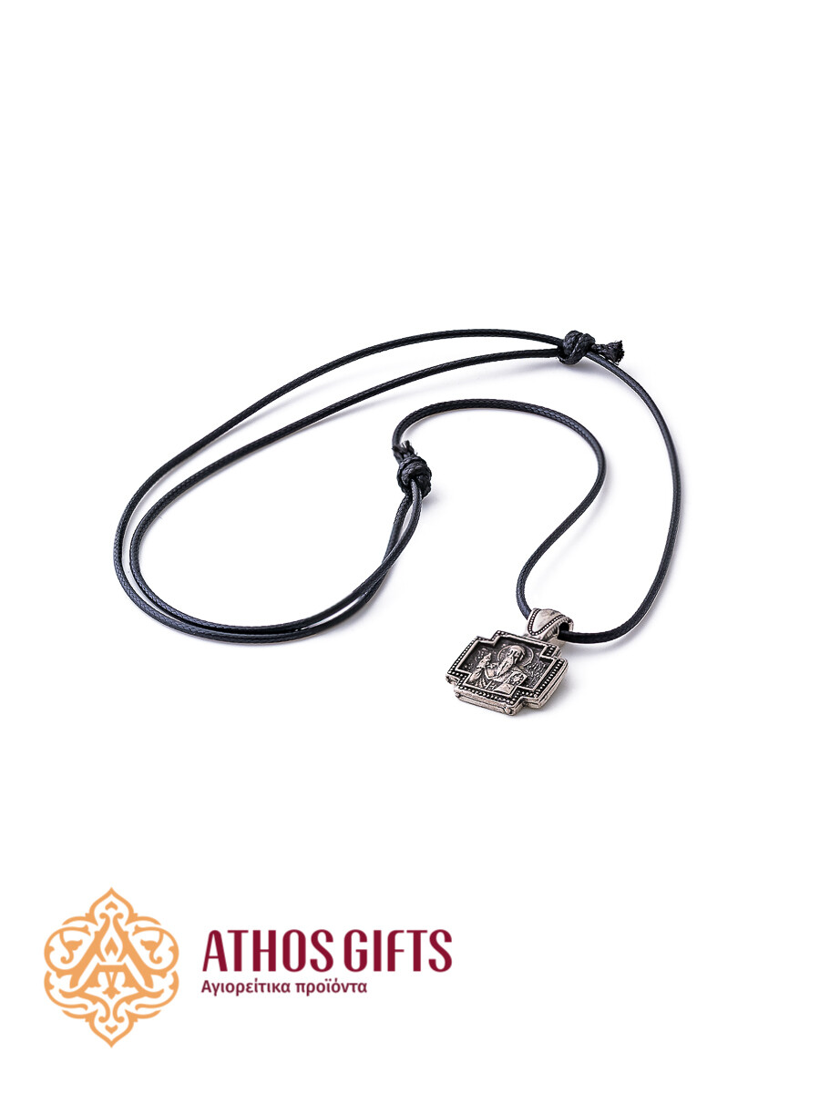 Metal pendant with the image of St. Spyridon of Trimythous