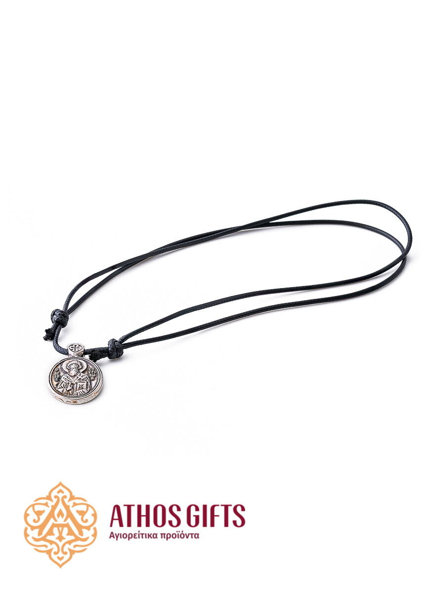 Metal pendant with the image of St. Spyridon of Trimythous