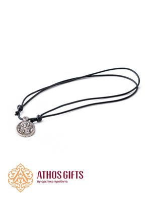 Metal pendant with the image of St. Spyridon of Trimythous
