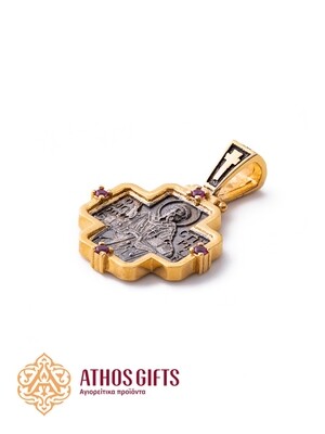 St. Spyridon silver pendant 3 cm