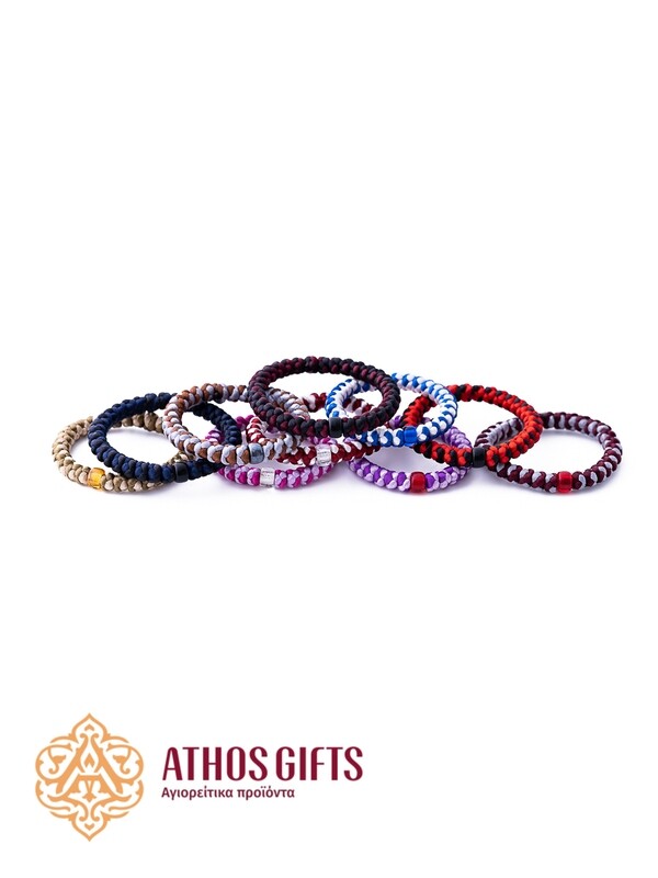 Handmade braided two-tone bracelet