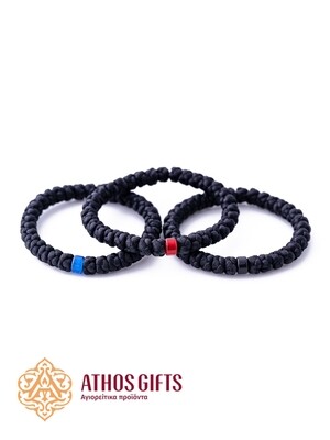Orthodox woven bracelets with a beaded insert.