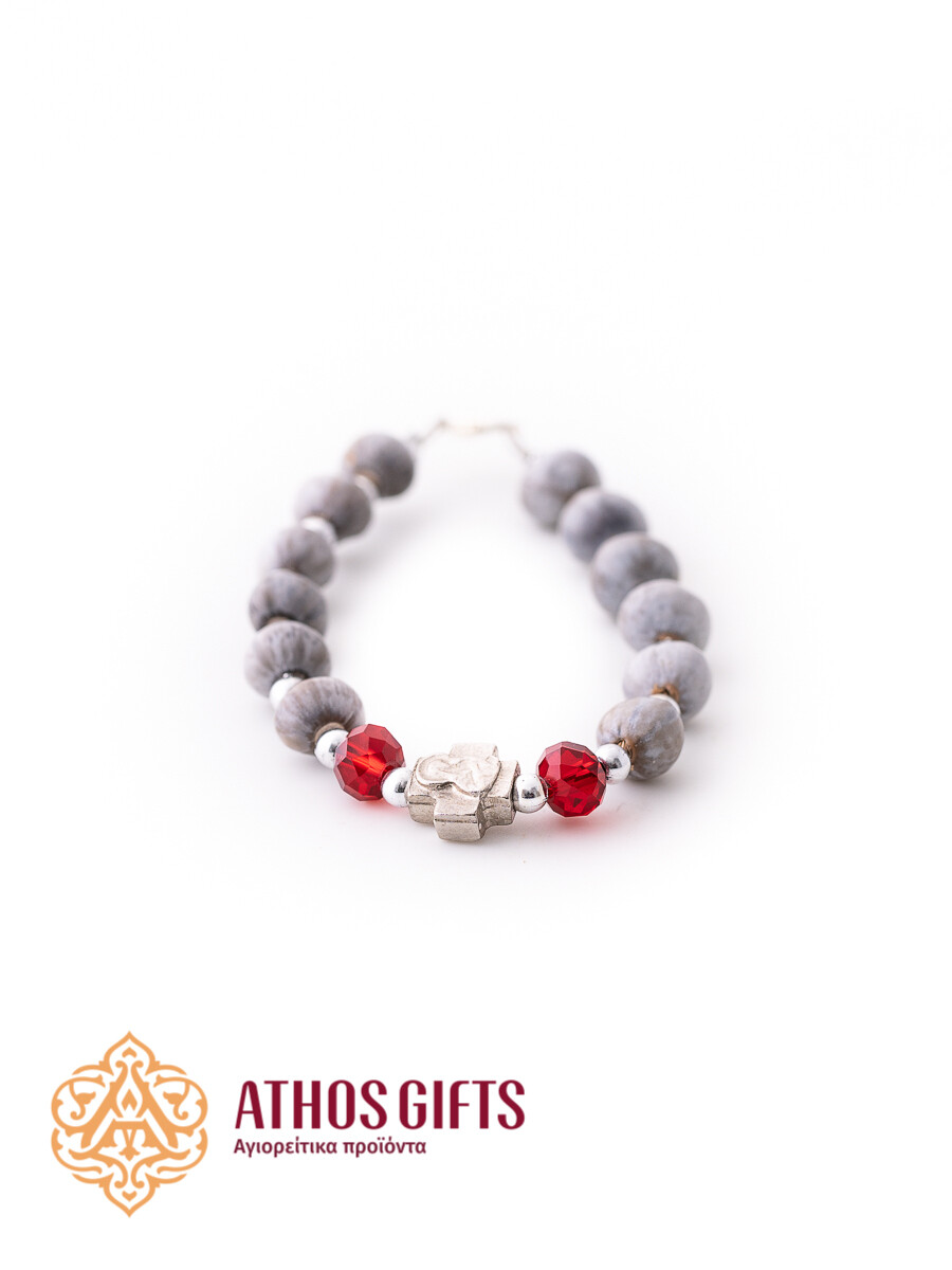 Tears of Virgin Mary bracelet with seed beads, Color of beads: Red