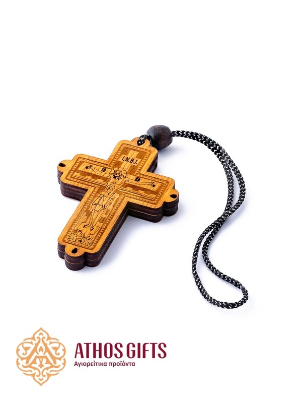 Wooden cross for the car, 7 cm.