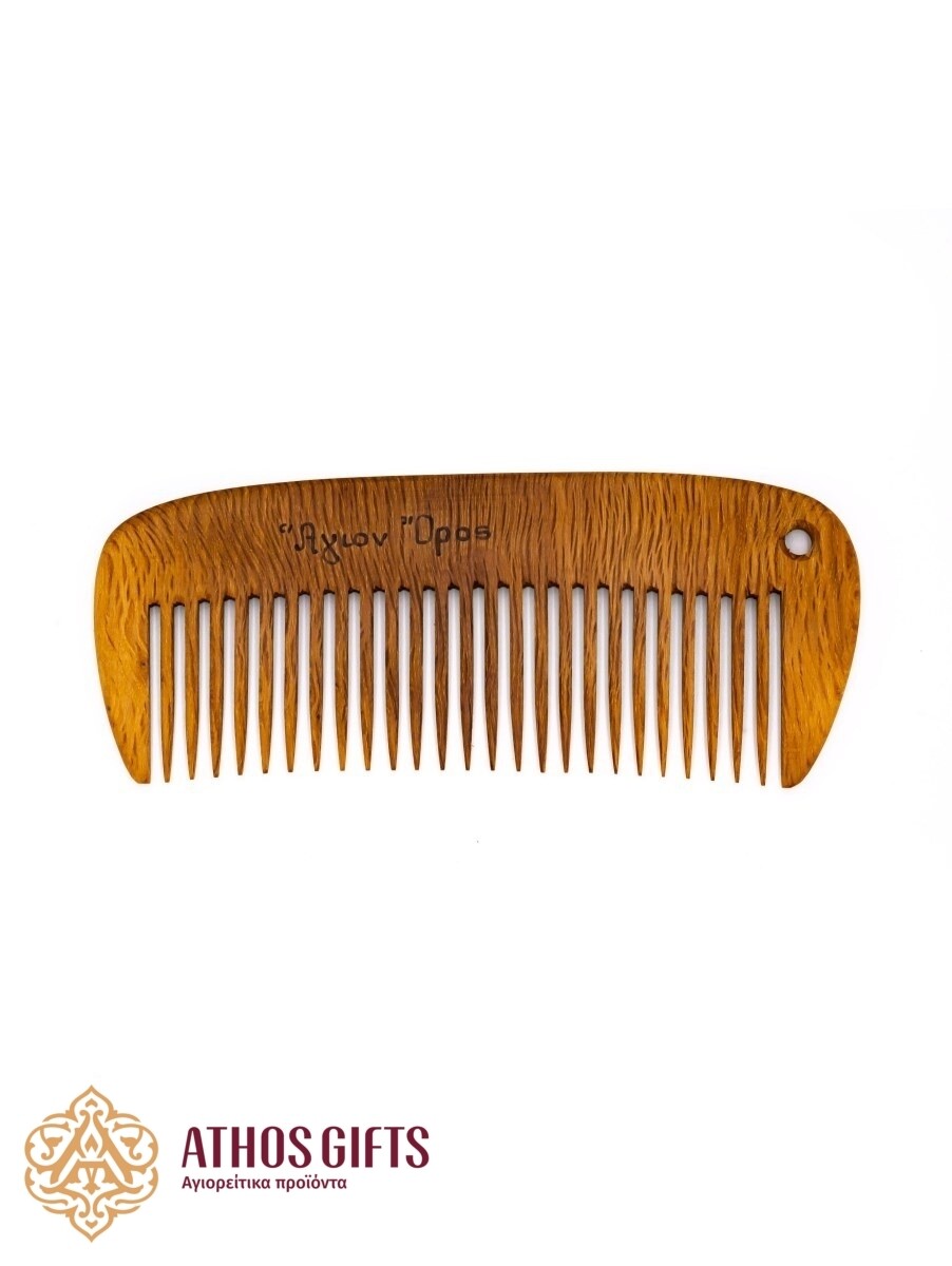 Handmade wooden comb, crafted by Athonite monks.