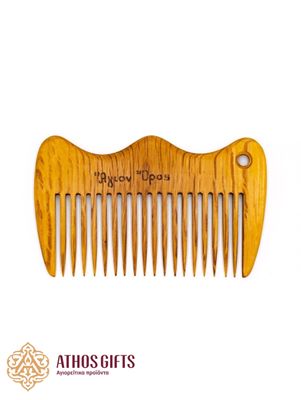 Handmade wooden comb, crafted by Athonite monks.
