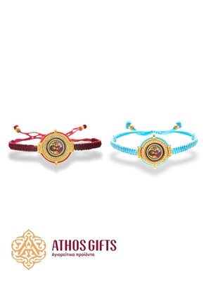 Women’s bracelet with an image of the Theotokos Glykophilousa.
