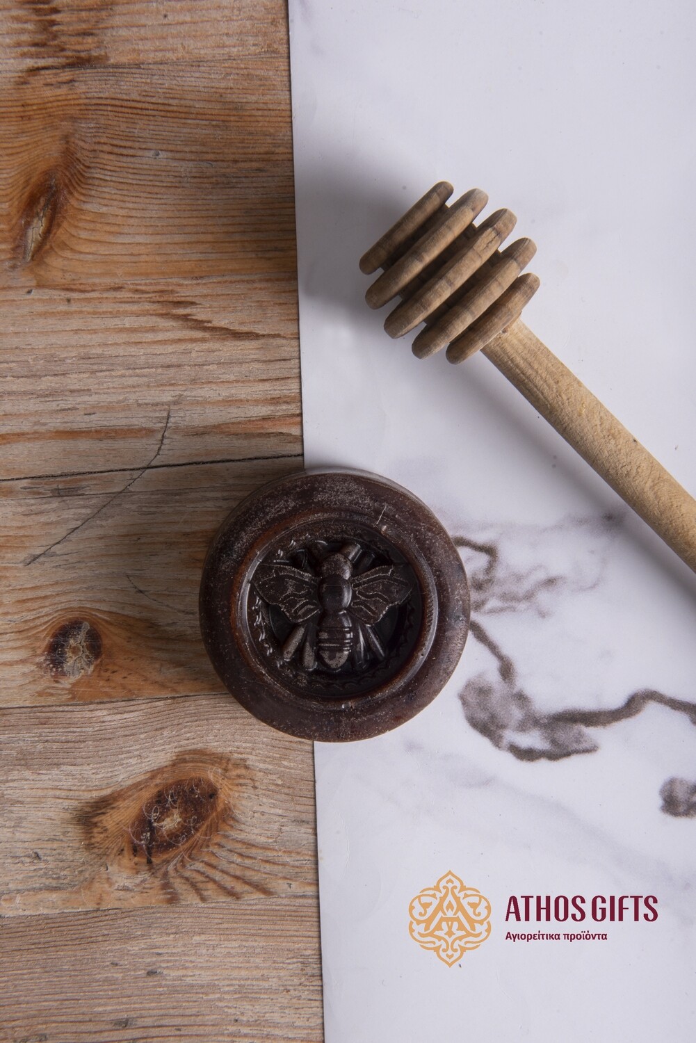 Natural monastic soap based on vegetable glycerin with propolis and aloe