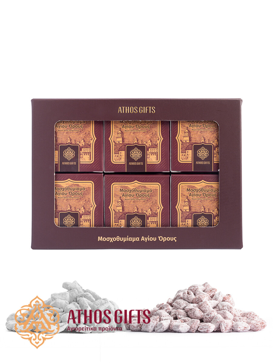 Natural incense with various fragrances, set of 6 packs.