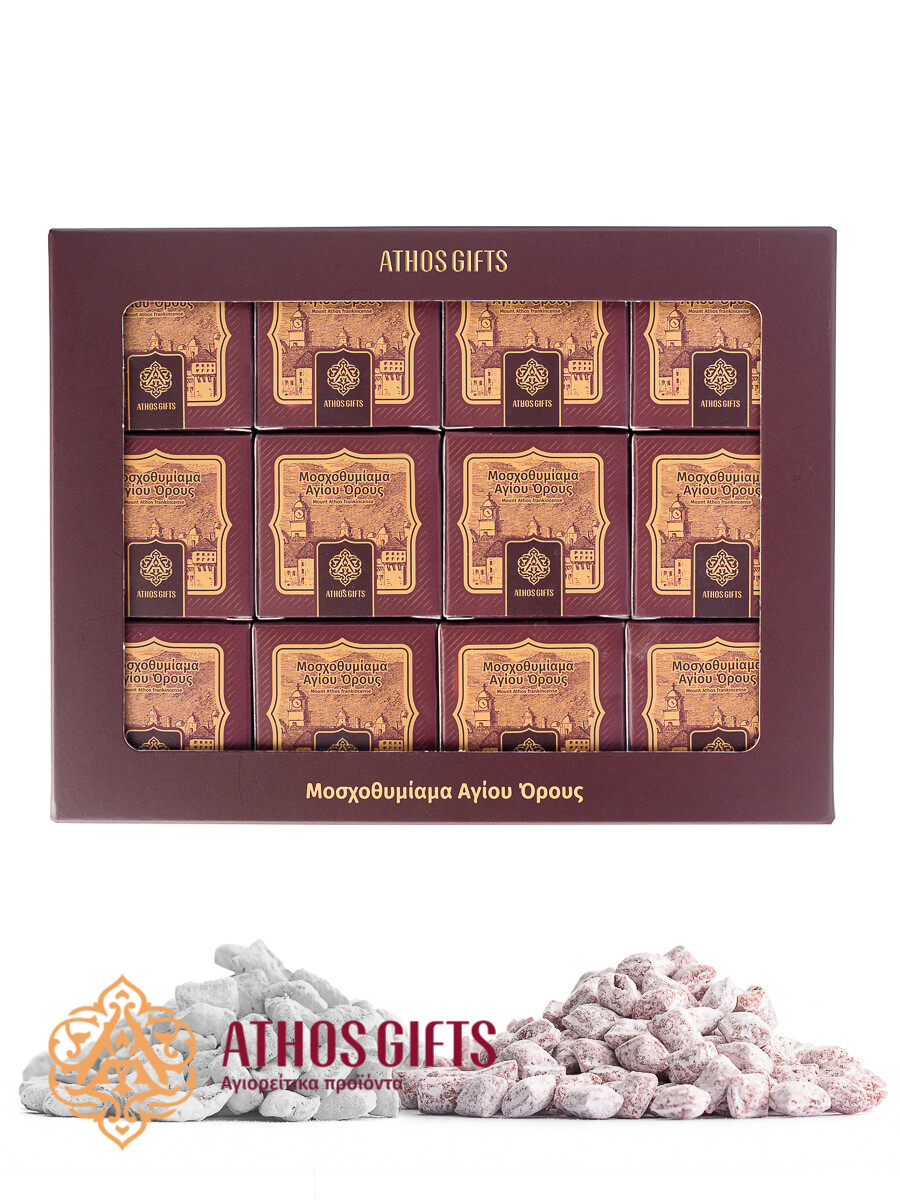 Set of 12 incense sticks with various fragrances.