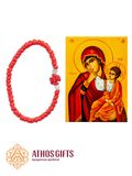 Joy and Consolation Icon Magnet and Komboskini Set