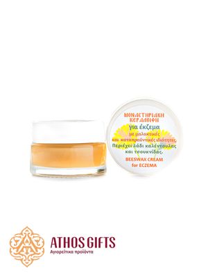 A monastery ointment with calendula and nettle oil for the treatment of eczema.