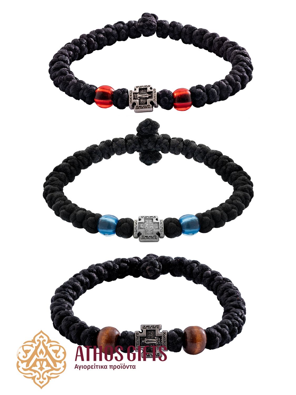 Woven bracelet with the Mother of God “Athonitissa”