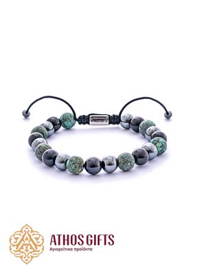 Turquoise, Onyx &amp; Hematite Bracelet