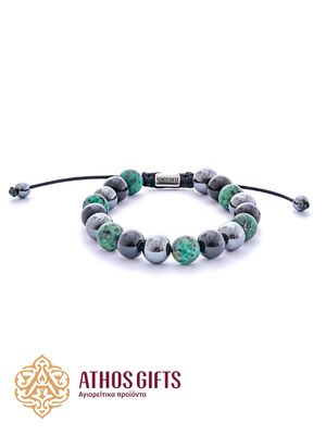 Turquoise, Onyx &amp; Hematite Bracelet