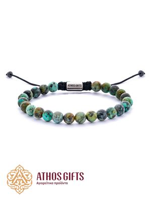 Handmade bracelet made of natural African turquoise stones