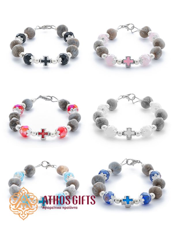 Orthodox bracelets handcrafted by the monks of Athos from the seeds of the “Tears of the Virgin Mary” plant.