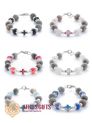 Orthodox bracelets handcrafted by the monks of Athos from the seeds of the “Tears of the Virgin Mary” plant.