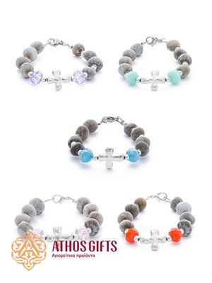 Orthodox bracelets handcrafted by the monks of Athos from the seeds of the “Tears of the Virgin Mary” plant.