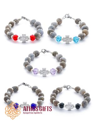 Orthodox bracelets handcrafted by the monks of Athos from the seeds of the “Tears of the Virgin Mary” plant.