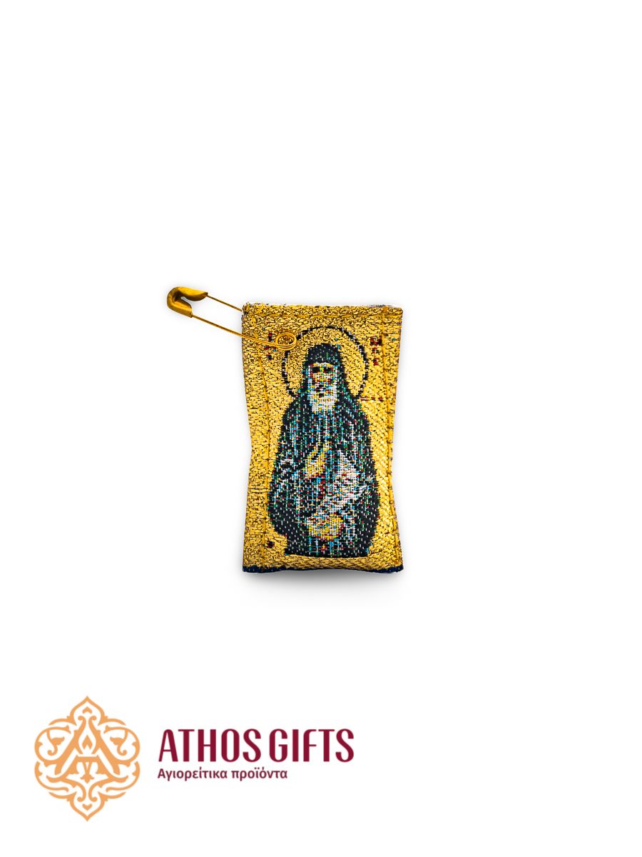 Saint Paisios fabric amulet