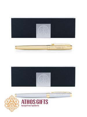 Metal ballpoint pen in a case, with the engraving “Lord Jesus Christ, have mercy on me”.