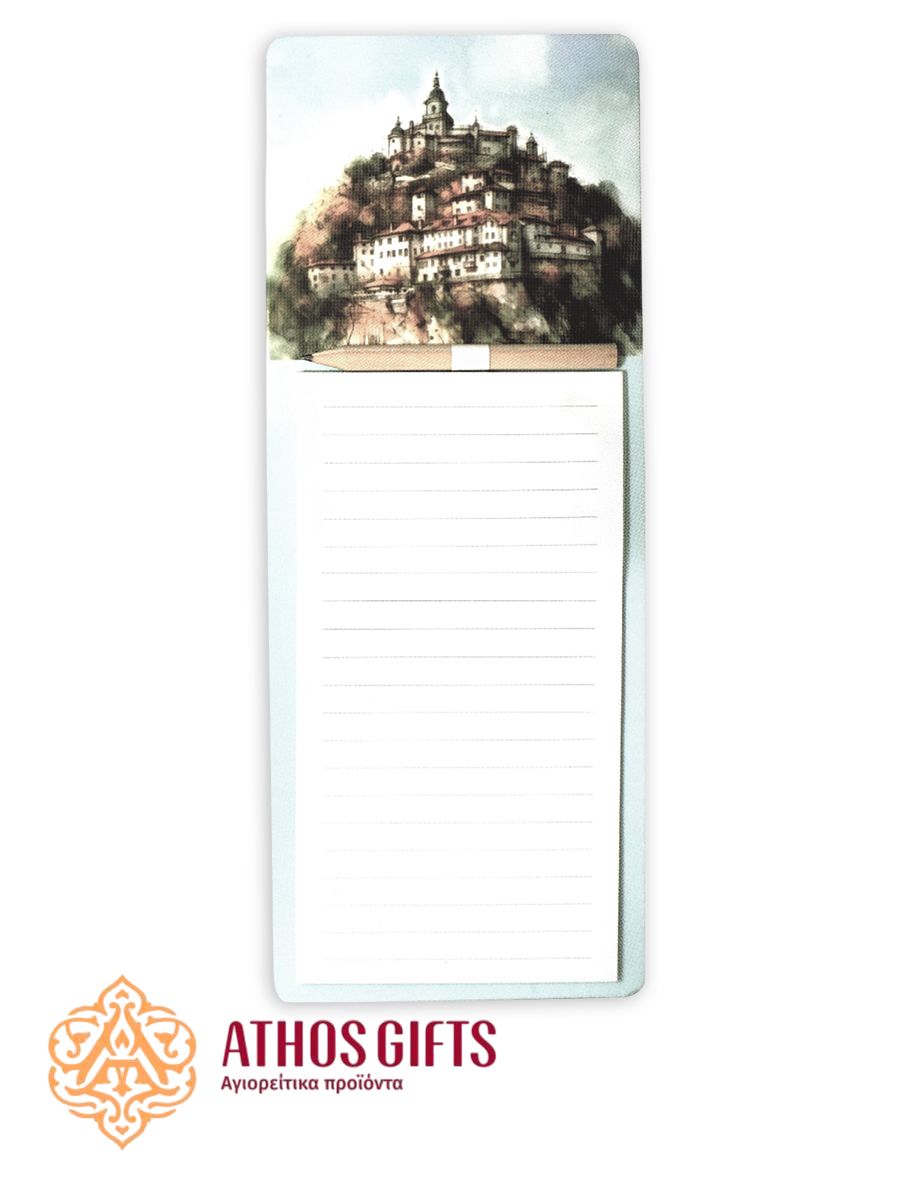 Magnetic notepad with a pencil