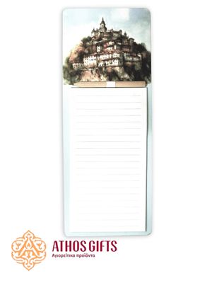 Magnetic notepad with a pencil