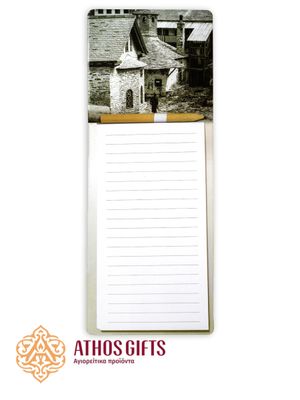 Magnetic notepad with a pencil