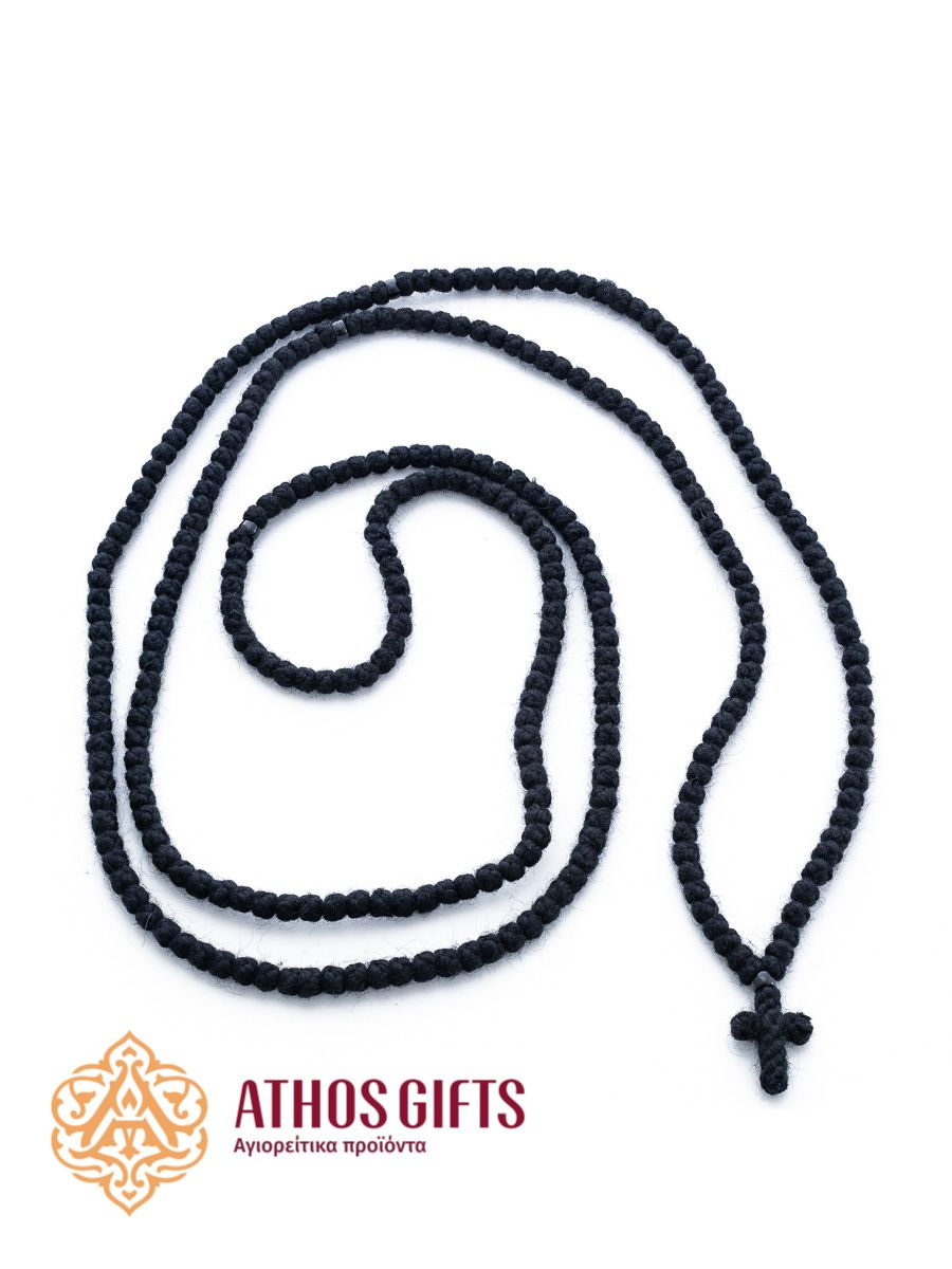 Handmade woven prayer rope with 300 knots.