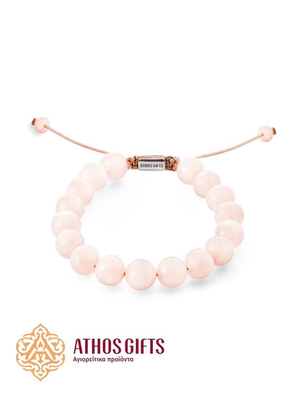 Handmade rose quartz bracelet