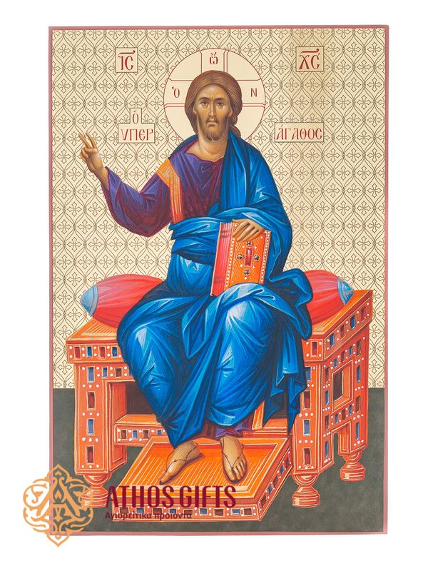 Icon “Jesus Christ the All-Good” made on particle board (chipboard) using the most advanced printing technologies.