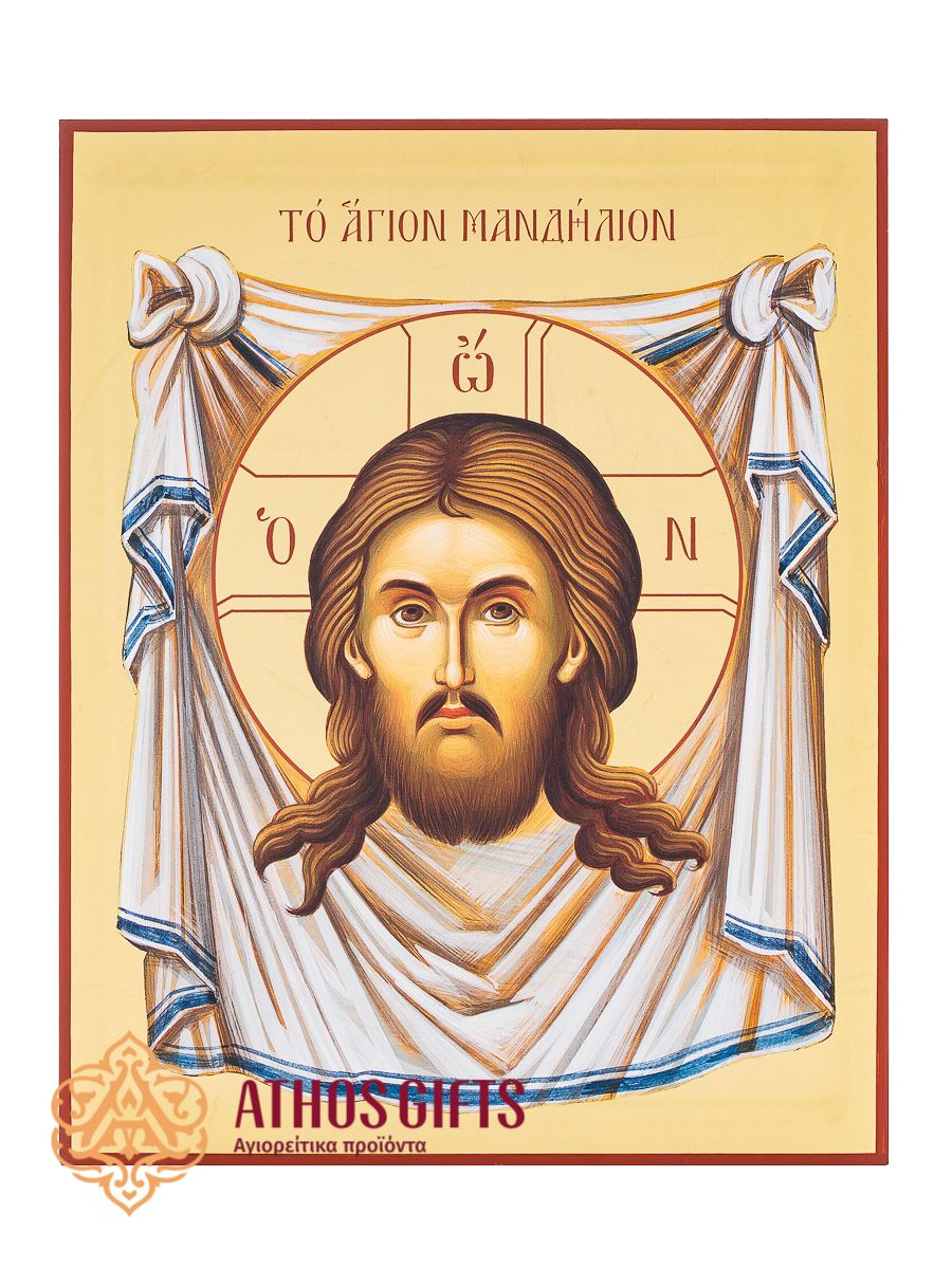 Handmade icon of the Holy Mandylion (Image Not Made by Hands)